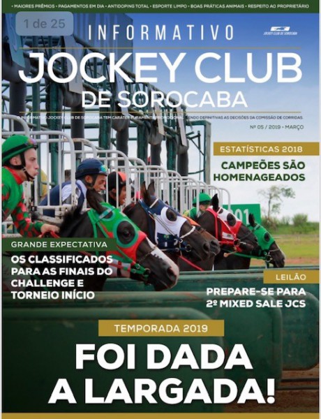 Informativo Jockey Club de Sorocaba - Temporada 2019